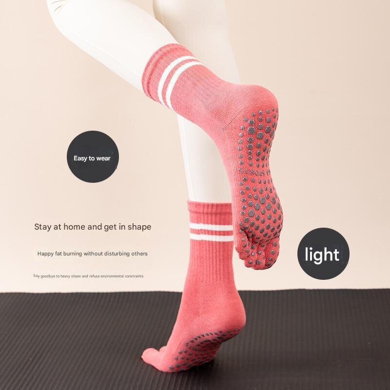 Yoga Grip Socks Manufacturer - OEM High Quality Ladies Non Slip Knitted Silicone Fitness
