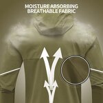 Waterproof Hooded Jacket Manufacturer - OEM Men's Sporty Custom Full Zipper Athletic Gym