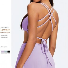 Crisscross Sports Bra Factory - OEM MAYOUNG New Arrival Strappy Workout Yoga