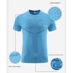 Men's Summer T-Shirt Factory - OEM 2024 Outdoor Sports Running Training Quick Dry Round