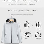 3-in-1 Windbreaker Factory - OEM Waterproof Sports Zipper Custom Logo Polyester Jacket