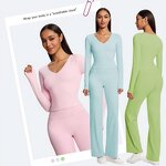 Flared Yoga Pants Manufacturer - OEM Women's High-Waisted Eco-Friendly Butt-Lifting