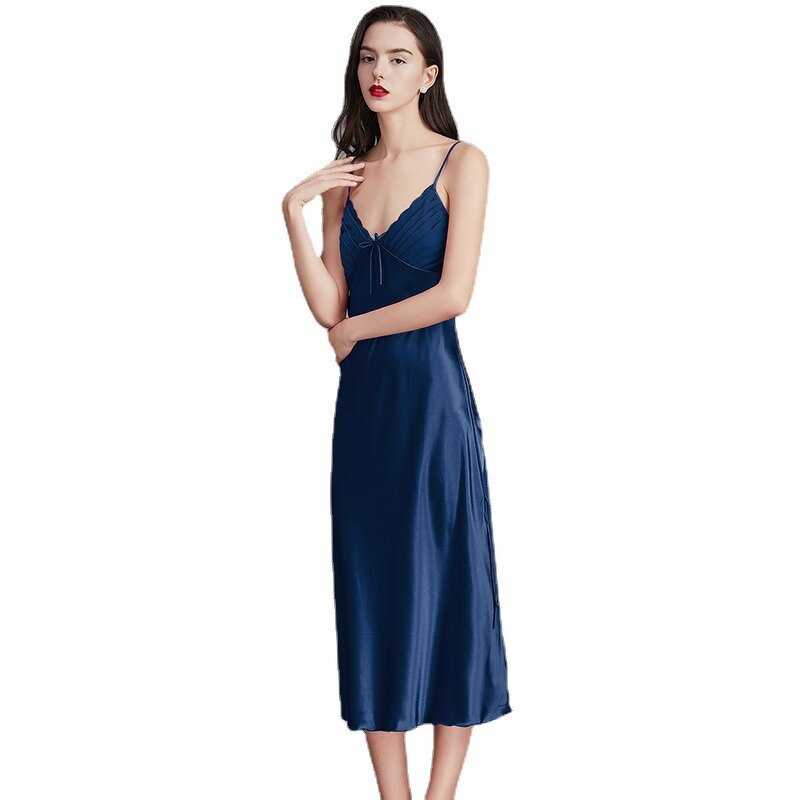Silk Pajamas Manufacturer - OEM Women European American Fashion Nightdress Comfortable