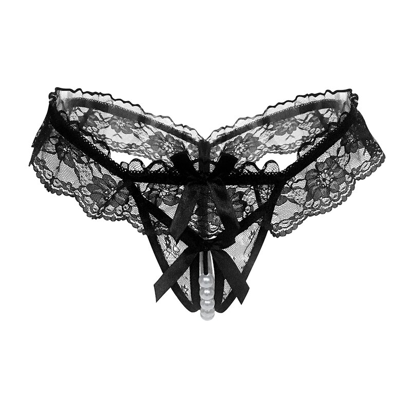Hollow Panties Factory - OEM Hot Selling Lace Low Waist Bow Seamless See Through