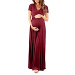 Maternity Clothing Manufacturer - OEM Plus Size V Neck Expansion Skirt Maxi Dress