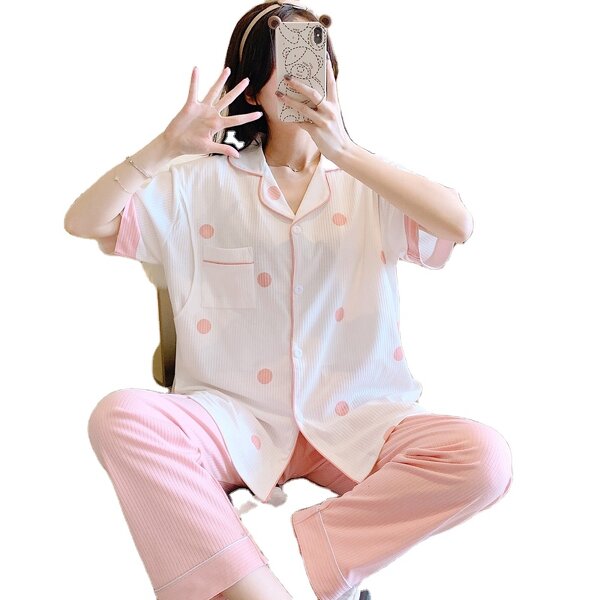 Cotton Pajamas Factory - OEM Wholesale Custom Designer Long Ladies Casual Homewear
