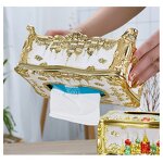 Acrylic Tissue Box Factory - OEM Luxury Rectangle Large Capacity Car Castle Paper Holder