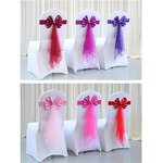 Chair Sashes Manufacturer - OEM Wedding Stretch Spandex Yarn Chiffon Bow Tie