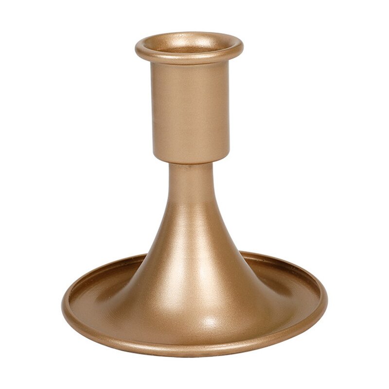 Taper Candlestick Manufacturer - OEM Gold Small Metal Iron Vintage for Table Wedding
