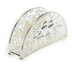 Metal Tissue Holder Stand Factory - OEM Western Retro Gold Napkin for Home Wedding Restaurant