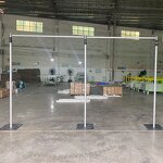 Three Section Pipe Stand Manufacturer - OEM Adjustable with Sturdy Base for Wedding Stage