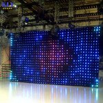RGB LED Star Curtain Factory - OEM Colorful Programmable Backdrop for DJ Wedding Party