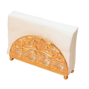 Tissue Paper Holder Factory - OEM Modern Luxury Golden Metal for Home Kitchen Table