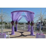 Double Round Top Stand Factory - OEM Adjustable Curtain Frame for Wedding Decoration Backdrop
