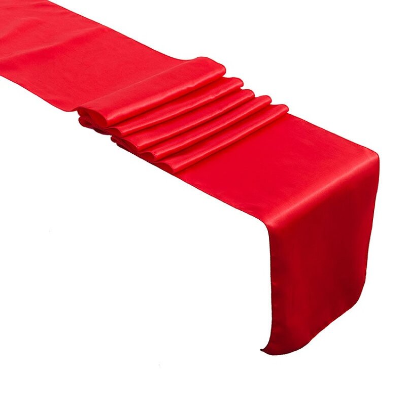 Satin Table Runner Manufacturer - OEM Christmas Cheap Shiny Wedding Decoration Hotel