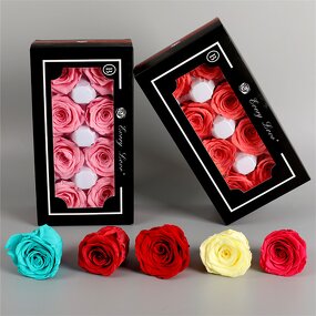 Forever Roses in Box Factory - OEM Romantic Preserve Rose Head for DIY Arrangement Decoration