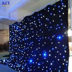 Starry Sky LED Curtain Manufacturer - OEM Event Show Backdrop Black Cloth for Stage Party