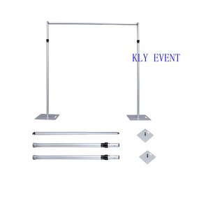 Single Crossbar Stand Factory - OEM Adjustable Backdrop for Wedding Party Photo Booth