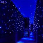 Twinkling LED Curtains Factory - OEM Customized Blue White for Wedding Event Party