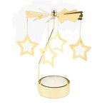 Rotating Candle Holder Factory - OEM Nordic Wedding Christmas Metal Gold Votive