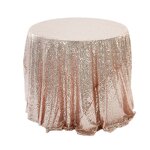 Sequin Table Cloth Manufacturer - OEM Wholesale Round Shiny Polyester for Party Wedding