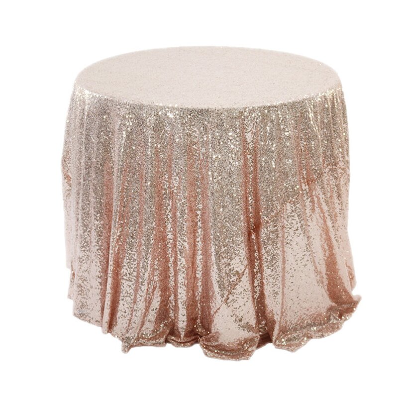 Sequin Table Cloth Manufacturer - OEM Wholesale Round Shiny Polyester for Party Wedding