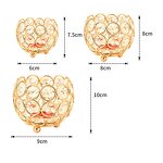 Crystal Tealight Holders Manufacturer - OEM Metal Gold for Christmas Wedding Table Top