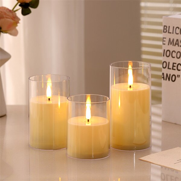Ivory LED Candle Manufacturer - OEM Flameless Plastic Electronic Battery Control Flickering