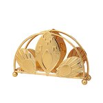 Gold Metal Napkin Stand Manufacturer - OEM for Home Hotel Restaurant Elegant Table Decorative