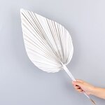 Artificial Fan Leaf Factory - OEM Wholesale Colorful Preserved Natural Large Dry Pink