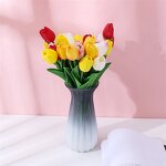 Real Touch Artificial Flowers Factory - OEM Top Selling Pu Real Touch Tulips Office
