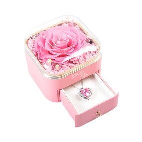 Preserved Rose Jewelry Box Manufacturer - OEM Wholesale Luxury Creative with Necklace Accessory