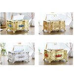 Plastic Tissue Box Factory - OEM Luxury European Style Creative Napkin Paper Holder