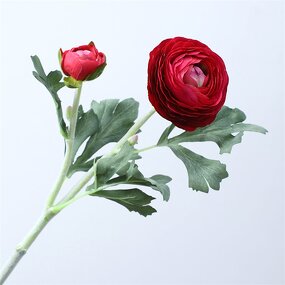 Artificial Ranunculus Flower Manufacturer - OEM Luxury Real Touch Single Dew for Home Event