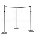 Half Round Backdrop Stand Manufacturer - OEM Adjustable Metal Pipe Frame for Event Decoration
