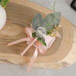 Rose Wrist Corsage Manufacturer - OEM European Artificial for Bride Groom Wedding Decoration