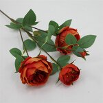 Artificial Rose Flower Manufacturer - OEM Single Stem Green Leaves for Wedding New Year