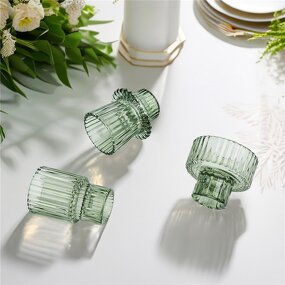 Tealight Glass Candle Holder Factory - OEM Nordic Style Wedding and Christmas Cylinder