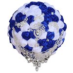 Artificial Silk Rose Bouquet Manufacturer - OEM Luxury Handmade with Satin Ribbon Crystal