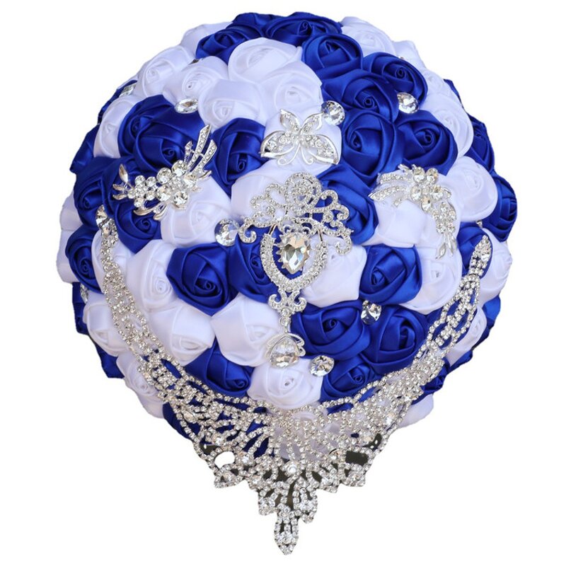 Artificial Silk Rose Bouquet Manufacturer - OEM Luxury Handmade with Satin Ribbon Crystal