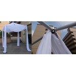 Wedding Curtain Stand Manufacturer - OEM Durable Pyramid Top for Ceremony Venue Party