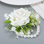 Silk Rose Corsages Factory - OEM New Design European-Style Artificial for Bride Bridesmaids