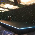 Starry Sky LED Curtain Manufacturer - OEM Event Show Backdrop Black Cloth for Stage Party