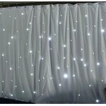 White LED Star Curtain Factory - OEM Elegant with Durable Fabric for Weddings Event