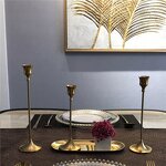 Tapered Candlestick Factory - OEM Wholesale Hot Selling Simple Metal Iron Gold