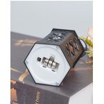 Hanging LED Candle Lantern Factory - OEM Wholesale Vintage Black Hexagonal Flickering