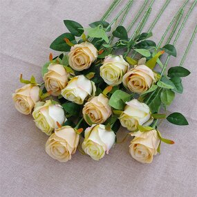 Artificial Red Roses Bouquet Factory - OEM Wholesale Silk Flowers for Wedding Party Birthday