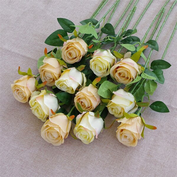 Artificial Red Roses Bouquet Factory - OEM Wholesale Silk Flowers for Wedding Party Birthday