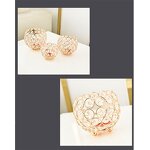 Crystal Tealight Holders Manufacturer - OEM Metal Gold for Christmas Wedding Table Top