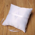Ring Pillow Manufacturer - OEM White Ribbon Bow Lace Bride for Anniversary Wedding Party